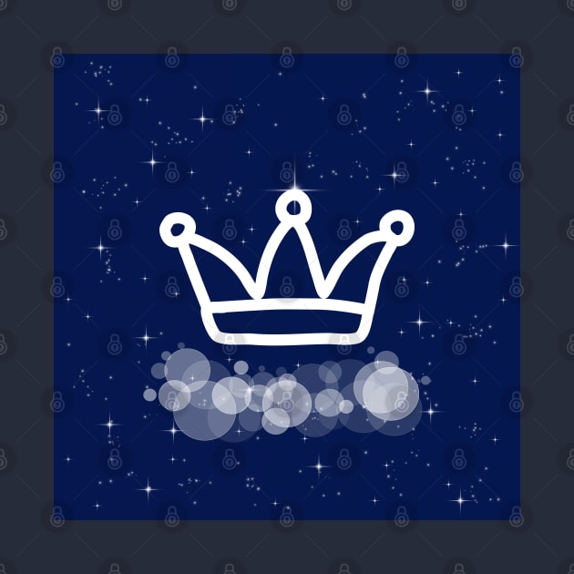 crown, power, achievement, success, winning, victory, technology, light, universe, cosmos, galaxy, shine, concept, illustration by grafinya