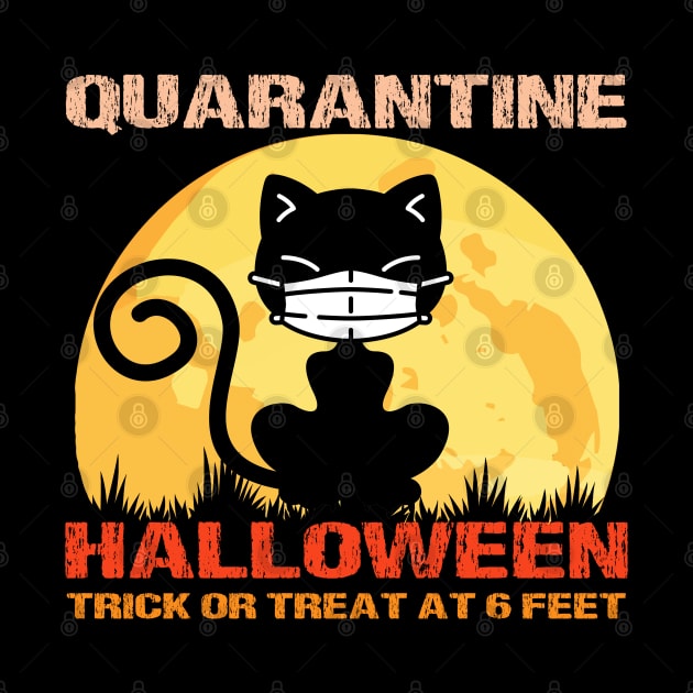 Quarantine Halloween Cat by LittleBoxOfLyrics