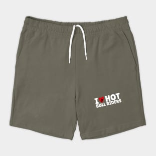 I Love Heart Bull Riders Shorts