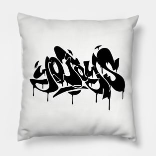 Yo Toys - Graffiti Style Throw-Up Bomb No.2 - black Pillow