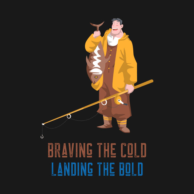 Braving the Cold Landing the Bold Ice Fishing by ThreadSupreme