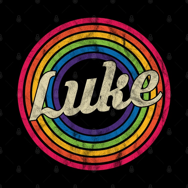 Luke - Retro Rainbow Faded-Style by MaydenArt