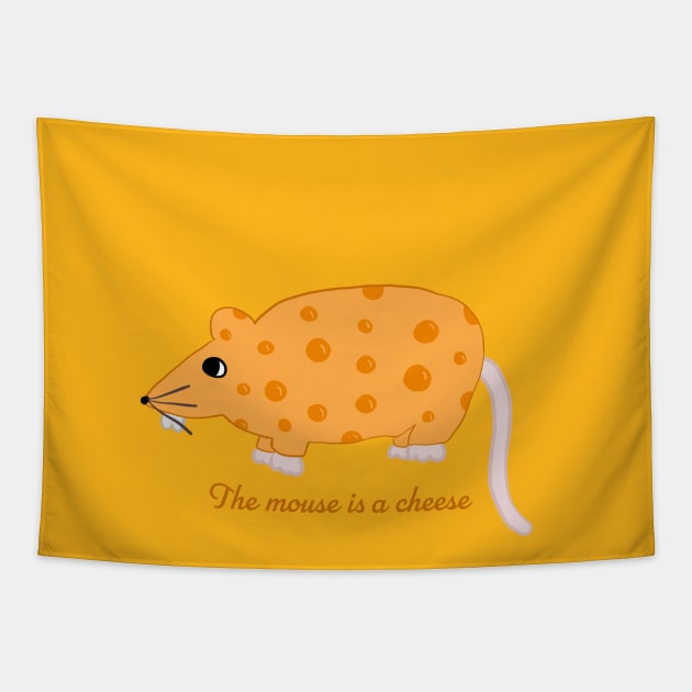 The Mouse is a Cheese Tapestry by RocksNMills