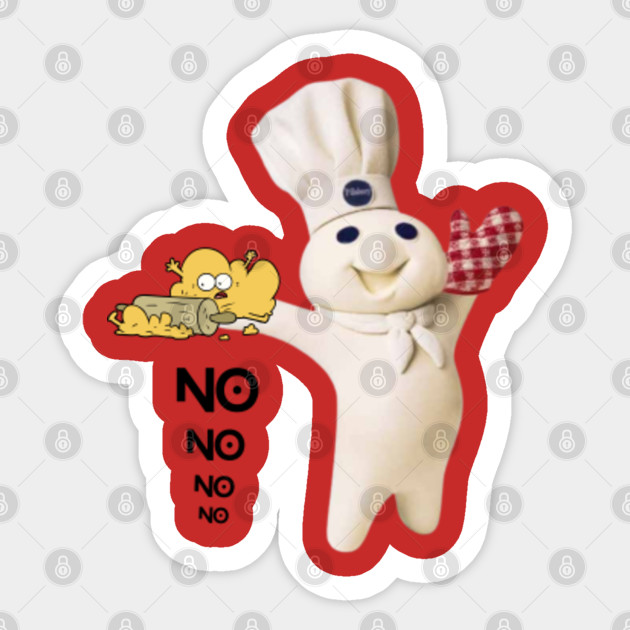 funny doughboy NO NO NO - Doughboy - Sticker