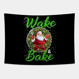 Wake And Bake Gift Christmas Tapestry