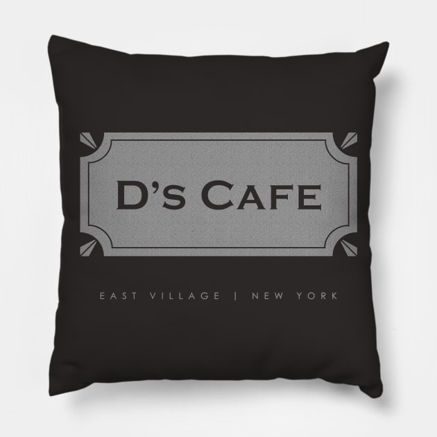 East Village Cafe Pillow by Heyday Threads
