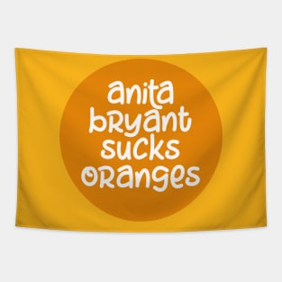 Anita Bryant Sucks Oranges Tapestry