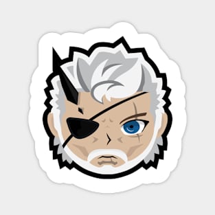 Metal Gear - "Big Boss" AKA Old Venom Snake Sticker Magnet