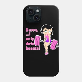 gym girl, fitness girl, weightlifting women, barbell girl Phone Case