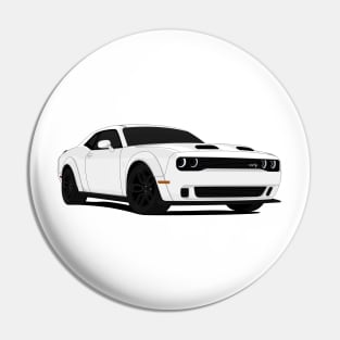 HELLCAT WHITE Pin