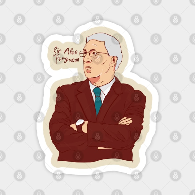 Sir Alex Ferguson Cartoonistic Magnet by pentaShop