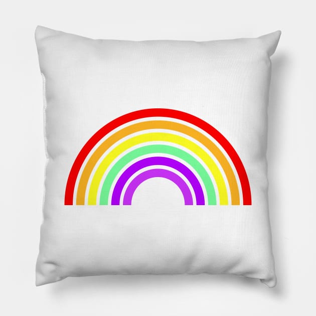 Rainbow artwork Pillow by Thedesignstuduo