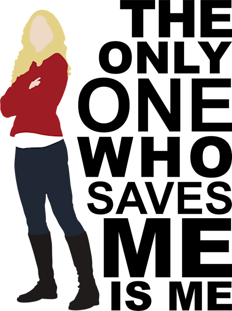 Emma Swan - Only One Who Saves ME Kids T-Shirt by eevylynn