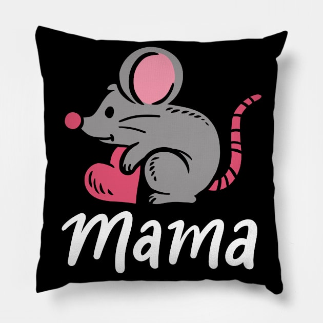 Rat Mom Rat Mama Pillow by CreativeGiftShop