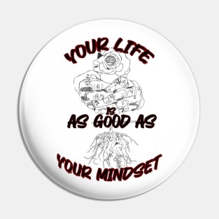 your life is as good as your mindset Pin