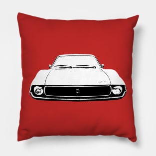 AMC Javelin 1970s American classic car monoblock black and white Pillow