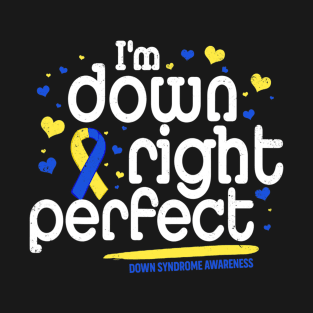 Im Down Right Perfect Down Syndrome Awareness T-Shirt