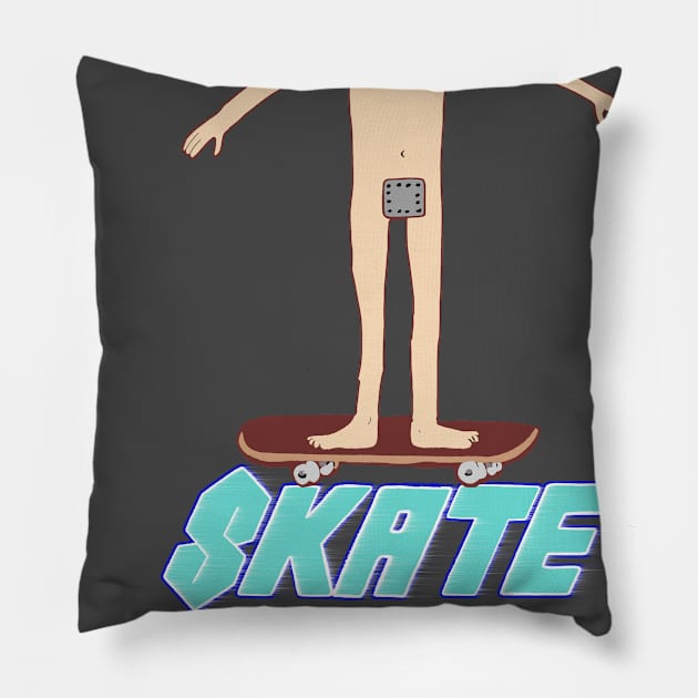 Skate Dad let’s it all hang out Pillow by Diversions pop culture designs