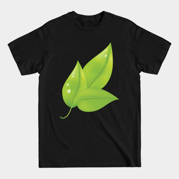 Discover Morning Dew Leaf - Leaf - T-Shirt