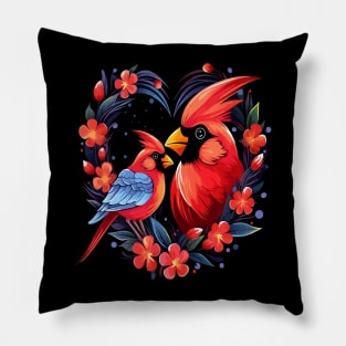 Cardinal Bird Mothers Day Pillow