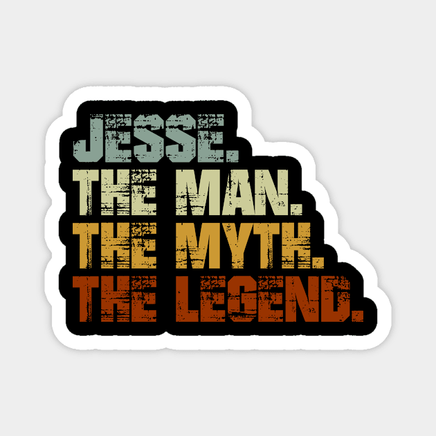 Jesse The Man The Myth The Legend Magnet by designbym