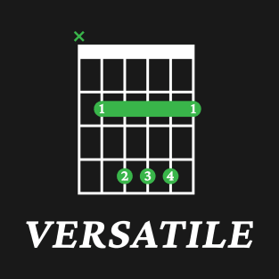 B Versatile B Guitar Chord Tab Dark Theme T-Shirt