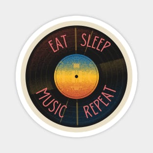 Vintage music vinyl record Magnet