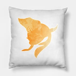 Fish Inspired Silhouette Pillow