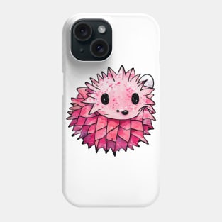 Pink fuschia hedgehog Phone Case