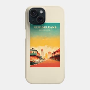 New Orleans Retro Travel Phone Case