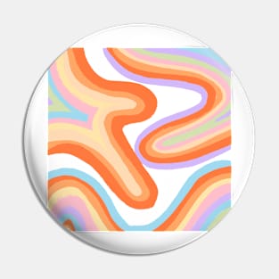 rainbow swirl Pin