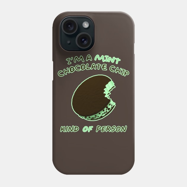 Mint Chocolate Chip Phone Case by CCDesign