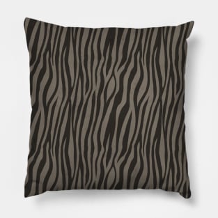 Gray Tiger Safari Print Pillow