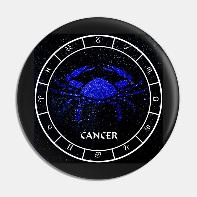 Cancer - Zodiac Sign Pin by KimberlyFizzArt