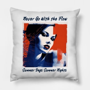 endless summer, summer days summer nights, fashion design v7 Pillow