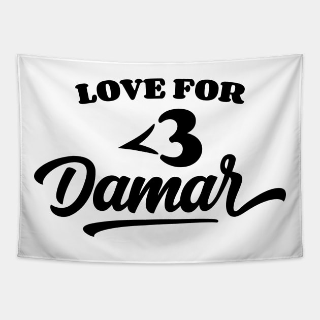 Love For Damar v11 Tapestry by Emma