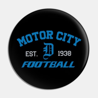 Motor City Football Dark Pin