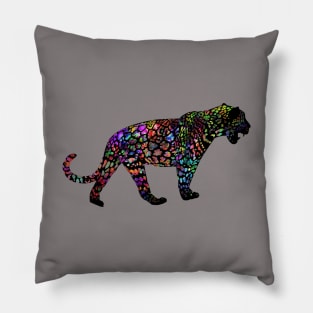 colorful leopard Pillow