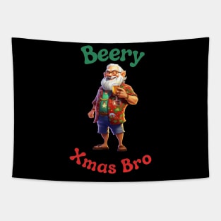 Santa Claus Christmas in July Tapestry