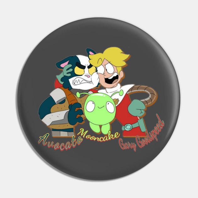 Final space Avocato Mooncake Gary Goodspeed Pin by PyGeek