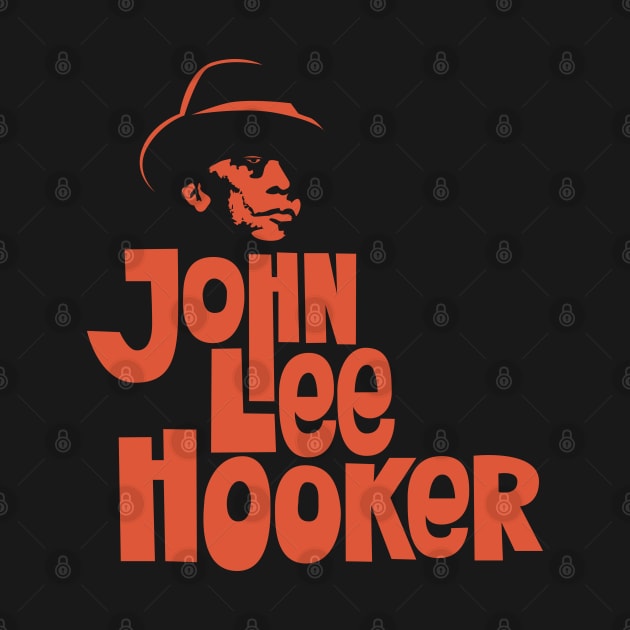 John Lee Hooker Handsketched Logo Shirt - Vintage Blues Style by Boogosh