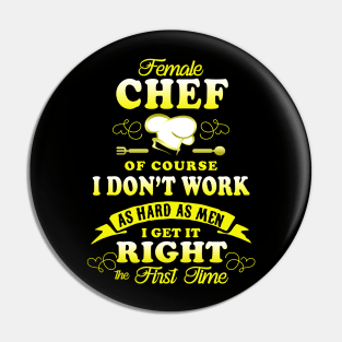 Female Chef 01 Pin