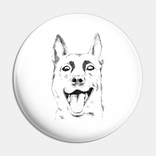 Happy Dog German Shepherd Pin