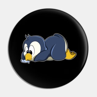 Penguin with Fish Pin