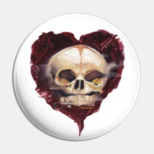 Ansekenamun - Heart Baby skull Pin