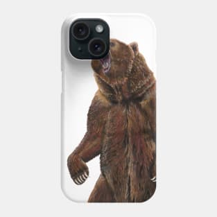 Grizzly Bear - Painting in acrylic Phone Case