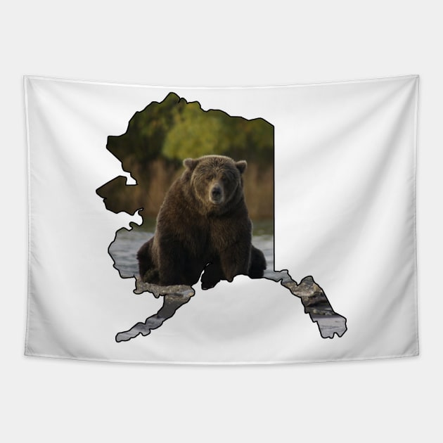 Alaska (Grizzly Bear) Tapestry by gorff