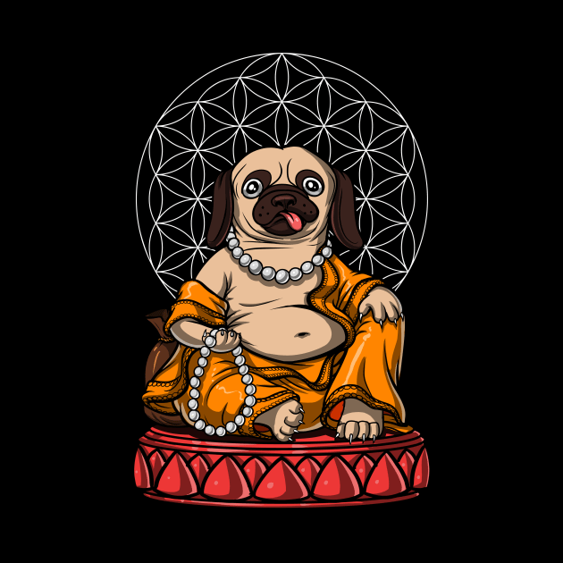 Pug Dog Buddha by underheaven