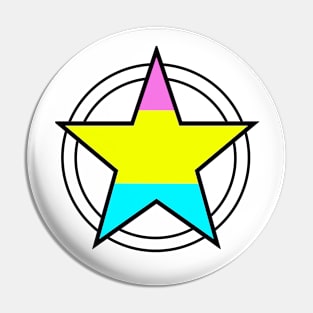 Pansexual Pride Pentacle Pin