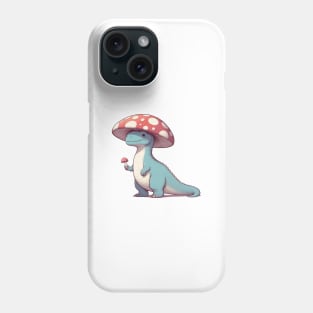 Cute simple Mushroom Hat Dinosaur Tyrannosaurus Rex Phone Case